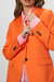 Single Breasted Jacket In Orange