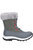 Womens/Ladies Apres Leather Lace Up Mid Boot - Gray/Red