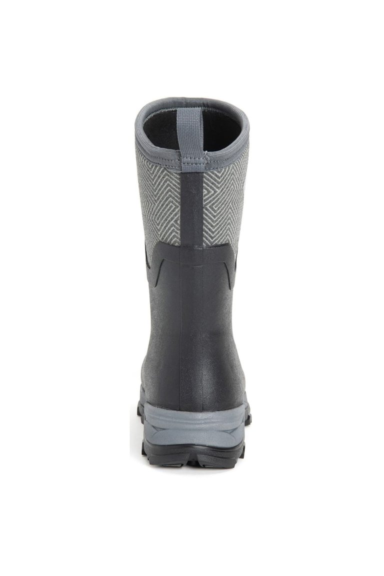 Womens/Ladies Arctic Ice Mid Boot - Gray/Black Print