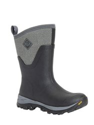 Womens/Ladies Arctic Ice Mid Boot - Gray/Black Print - Gray/Black Print