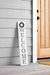 Reversible Welcome/Seasonal Porch Sign In White