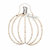 Wood Bead Pumpkin Hanger In Natural - Natural