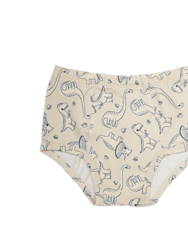 Four Organic Boys Briefs Dinosaur