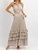 Eleanor Belted Maxi Dress In Beige