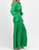 Fresh Linen Wide Leg Trouser In Green