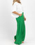 Fresh Linen Wide Leg Trouser In Green