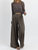 Linen Wide Leg Trouser In Olive Tree - Olive Tree