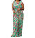 Pleated Floral Jumpsuit In Green - Green