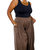 Women's Pleated Pants In Brown