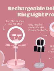 Deluxe Rechargeable Ring Light With Built-In Battery