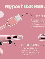 Flyport Cute Plane-Shaped USB Hub 4 in 1