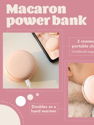 Macaron Cute Power Bank - Hand Warmer With Mirror