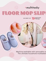 Multitasking Floor Mop Slippers With Removable Sole