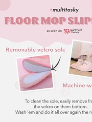 Multitasking Floor Mop Slippers With Removable Sole