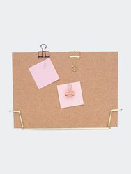 Standing Cork Bulletin Board - Gold