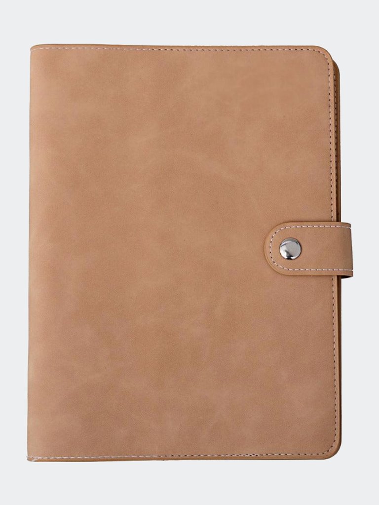 Vegan Leather Multi-Talented Notebook/Journal - Caramel Beige