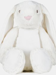 Childrens/Kids Zippie Bunny Soft Plush Toy - One Size - Cream