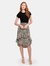 Espresso Ruffle Midi Skirt