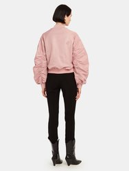 Esteban Ruched Bomber Jacket 