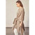 Belted Cardigan In Beige