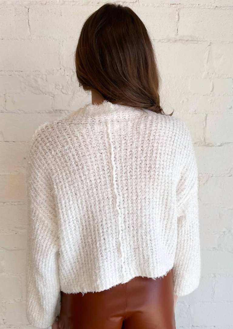 Cold Days Knit Top In White