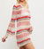 Crochet Cover Up In Pink Multi