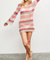 Crochet Cover Up In Pink Multi - Pink Multi