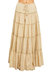 Devyn Tiered Maxi Skirt In Tan - Tan