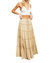 Devyn Tiered Maxi Skirt In Tan