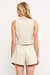 Rebecca Vest Romper In Natural