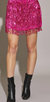 Sequin Skort In Fushia