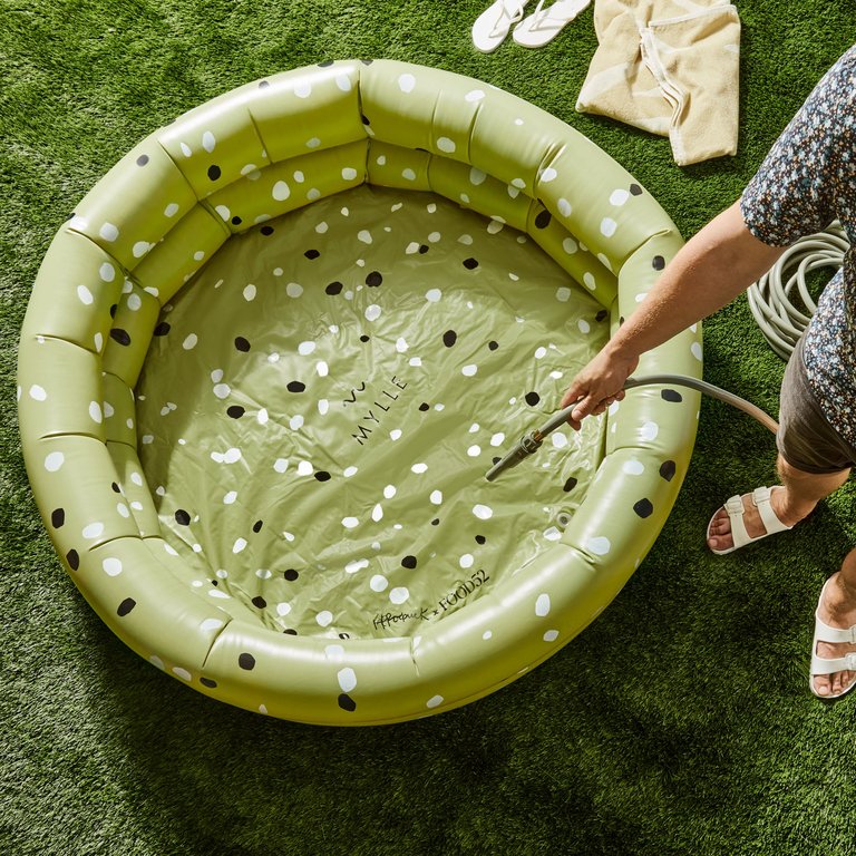 Food52 Collaboration - Painted Dots Inflatable Swimming Pool By Kate Roebuck 