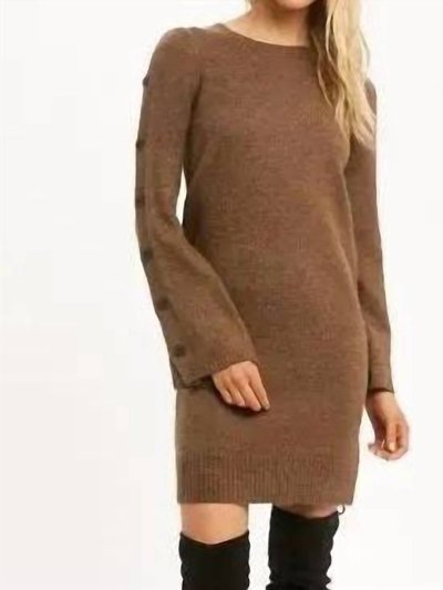 mystree Farrah Button Sleeve Sweater Dress product
