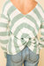 Knotted Back Stripe Sweater
