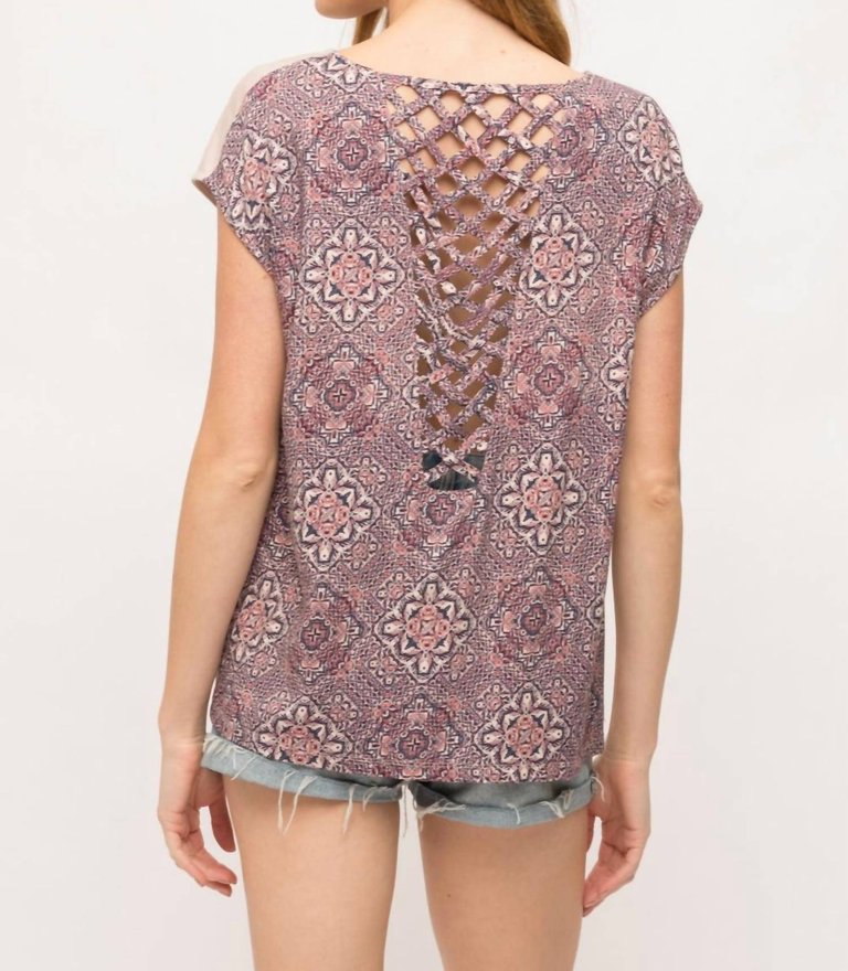 Modal Top With Criss Cross Back