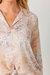 Tie Front Printed Blouse