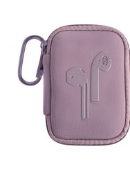 Ear Bud Case With Carabiner - Everleigh Dusty Lilac