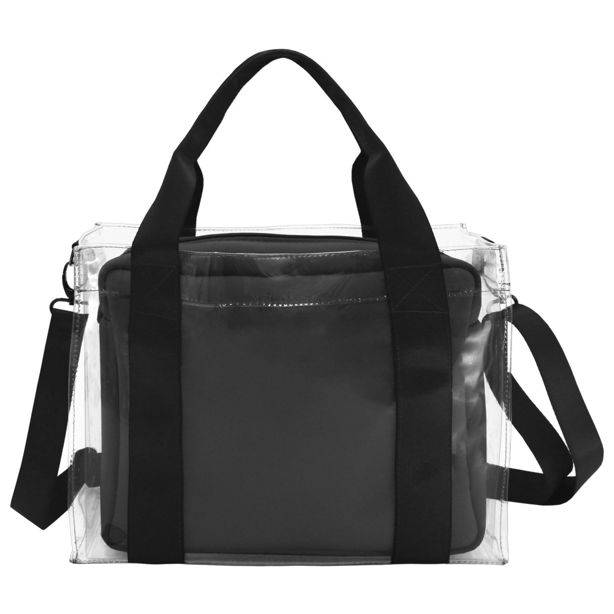 Amaro Clear Lunch Bag with Adjustable Strap & Removable Storage Insert