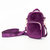 Mini Convertible Crossbody Bag - Vixen Plum - Velour Finish