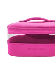 Mini Train Case Cosmetic Bag - Must Haves Hot Pink - Hot Pink