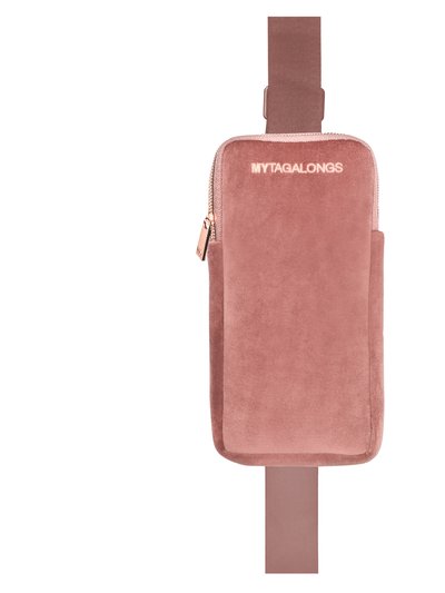 MYTAGALONGS Phone Sling Cross Body - Vixen Rose (Velour Finish) product