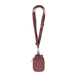 Smartphone Holder Lanyard With Pouch - Dessert Rose