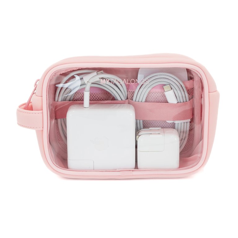 The  Clear Cable Organizer - Soft Pink -  Soft Pink