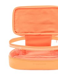 The Clear Train Case - Apricot