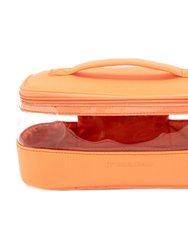 The Clear Train Case - Apricot - Apricot