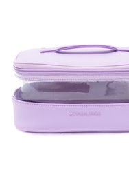 The Clear Train Case - Orchid - Orchid