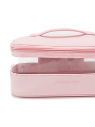 The Clear Train Case - Soft Pink - Soft Pink