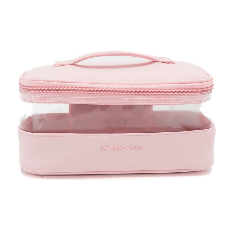 The Clear Train Case - Soft Pink - Soft Pink