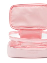 The Clear Train Case - Soft Pink