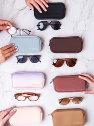 The Double Eyeglass Case - Caramel